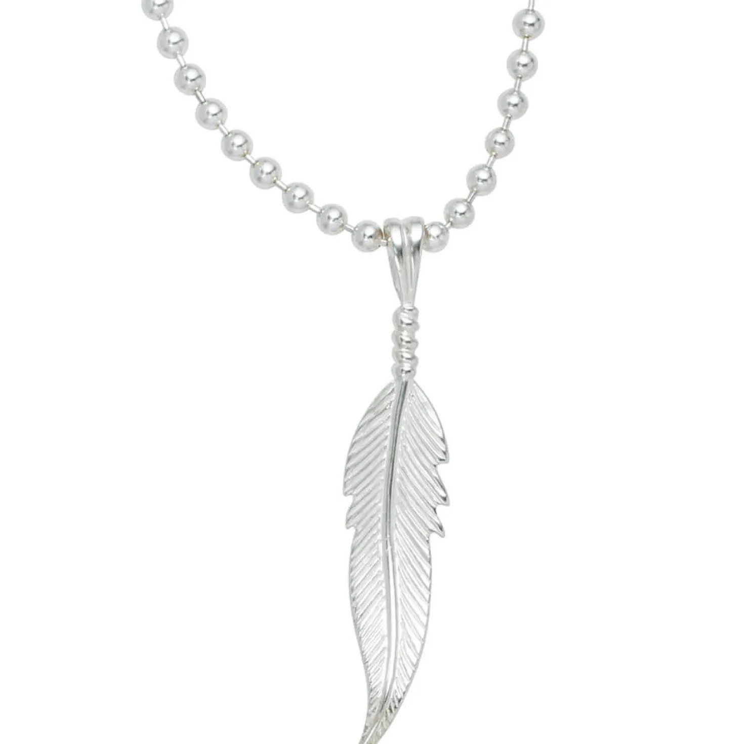 Feder - Silberanhänger Schmuck Anhänger 8,5x42,7mm aus 925 Silber Damen