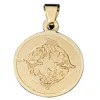 Fische - Ketten Anhänger Goldanhänger 333 Gold rund Halsschmuck Unisex