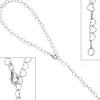 Fußkettchen Fußkette aus Herzen, 925 Silber 27cm verkürzbar Fußschmuck für Damen