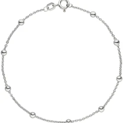 Fußkette Ankerkette mit Kugeln Kugelkette aus 925 Silber 25cm Fußschmuck