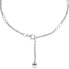 Fußkette Fußkettchen Fußschmuck Herz 925 Echt Silber Damen 27cm