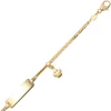 Goldarmband für Kinder Panzerkette Schildband mit Engel 585 Gold Gelbgold 14cm