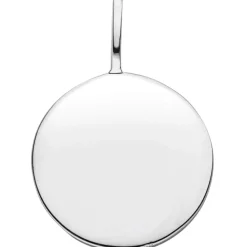 Gravurplatte Anhänger für Gravur rund aus 925 Sterling Silber Ø 12,9mm glänzend