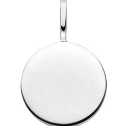 Gravurplatte Anhänger für Gravur rund aus 925 Sterling Silber Ø 10mm glänzend