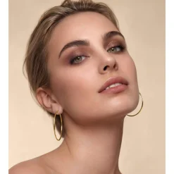 Große XL Creolen Ø 50mm aus 333 Gold Gelbgold Ohrringe Ohrchmuck rund Damen