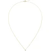 Halskette Collier aus 750 Gold Gelbgold mit 5 Diamanten 0,05 ct 45cm