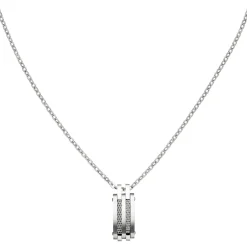 Halskette Collier Kette mit Anhänger aus Edelstahl 50-55cm Halsschmuck Unisex