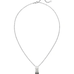 Halskette Collier Kette mit Anhänger aus Edelstahl 50-55cm Halsschmuck Unisex