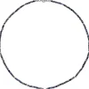 Halskette Kette mit Safir-Rondell und Hämatin 43cm Edelsteinkette blau-violett
