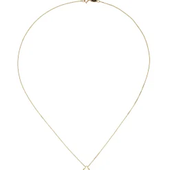 Halskette mit Anhänger Schmetterling Halsschmuck Collier 375 Gold Gelbgold 42cm