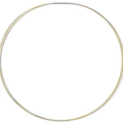Halsreif Omegareif Halskette Collier Edelstahl 5-reihig bicolor vergoldet 45cm