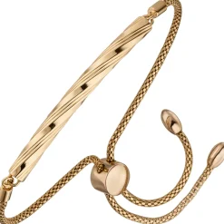 Himbeer-Armband flexibel, Stab 925 Silber Rotgold vergoldet, Länge 23cm variabel