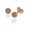 Himbeer Ohrstecker aus 585 Gold Rotgold Kugel 6mm Ohrringe Ohrschmuck Damen