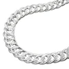 Kette Collier aus 925 Echt Silber, Doppelpanzer Silberkette, 50cm