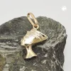 Ketten-Anhänger 15x10mm Pharao Nofretete aus 375 Gold Gelbgold Halsschmuck