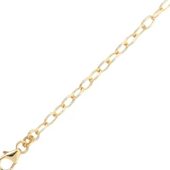 Kettenverlängerung 3mm Kette Verlängerungskette 585 Gold Gelbgold, 7cm