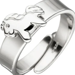 Kinderring Pferd Pony Ring für Kinder 925 Silber Silberring verstellbare Größe