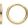Kleine Creolen Ø11,7mm aus 750 Gold Gelbgold rund Ohrringe Ohrschmuck
