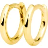 Kleine Creolen 1,7x10mm aus 585 Gold Gelbgold Ohrringe rund glänzend