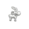 Kleiner Anhänger 8x9mm Elefant vollplastisch aus 925 Silber glänzend Kinder