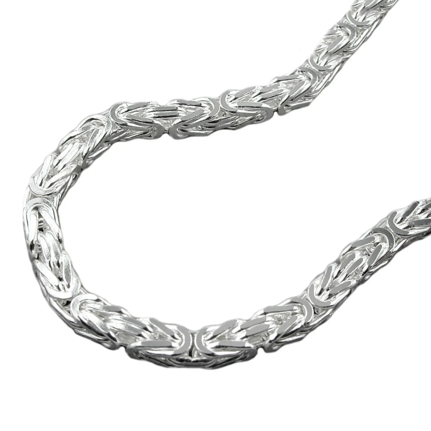 Königskette Halskette Kette Collier aus 952 Echt Silber, 45cm