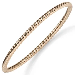 Kordel Armreif Armband Armschmuck aus 585 Gold Rotgold 3,5mm breit, glänzend