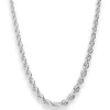 Kordelkette im Verlauf Silberkette Collier Halskette aus 925 Silber 45cm