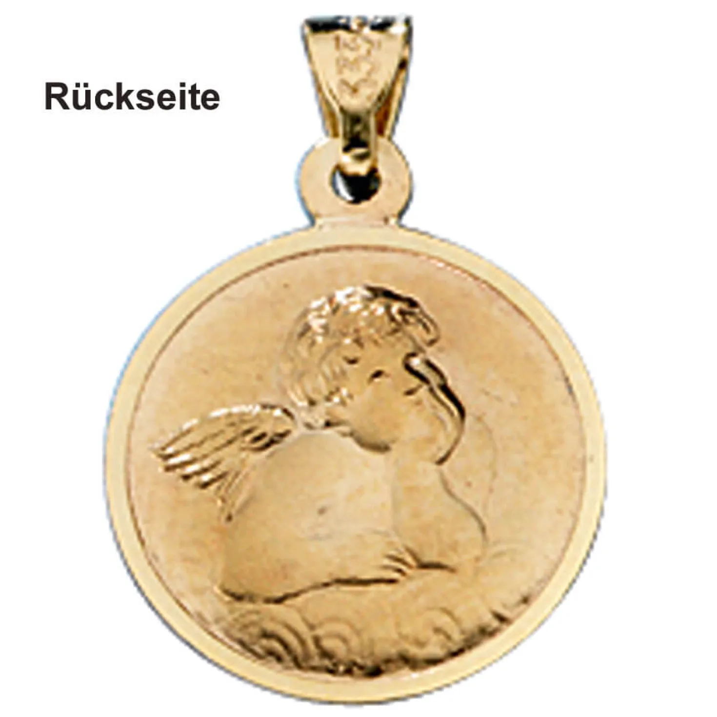 Krebs - Ketten Anhänger Goldanhänger 333 Gold rund Halsschmuck Unisex