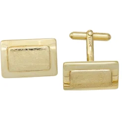 Manschettenknöpfe Cufflinks 333 Gold Gelbgold teileismatt Goldschmuck Herren