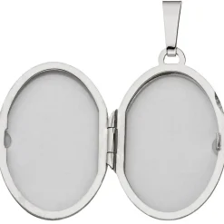 Medaillon Amulett Anhänger 29,2x40mm zum Öffnen aus 925 Echt Silber für Damen