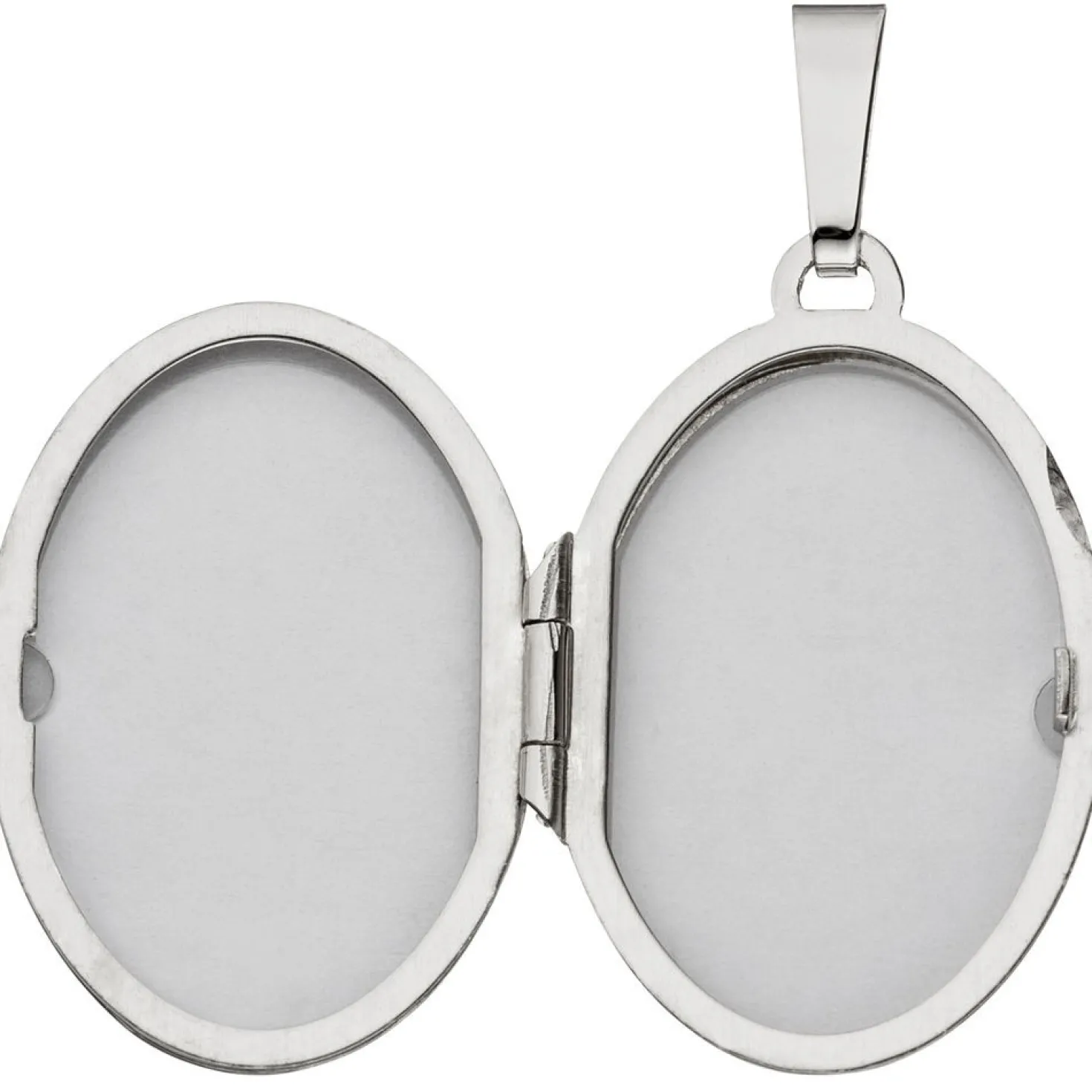 Medaillon Amulett Anhänger 29,2x40mm zum Öffnen aus 925 Echt Silber für Damen