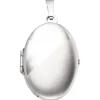 Medaillon Amulett Anhänger 21,4x31mm zum Öffnen aus 585 Weißgold Gold