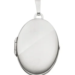 Medaillon Amulett Anhänger 21,4x31mm zum Öffnen aus 585 Weißgold Gold