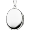 Medaillon amulett Anhänger 15,9x23,4mm zum öffnen Schmetterling pink 925 Silber