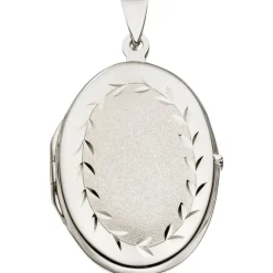 Medaillon Amulett Anhänger 21,4x31,8mm zum Öffnen 925 Silber oval