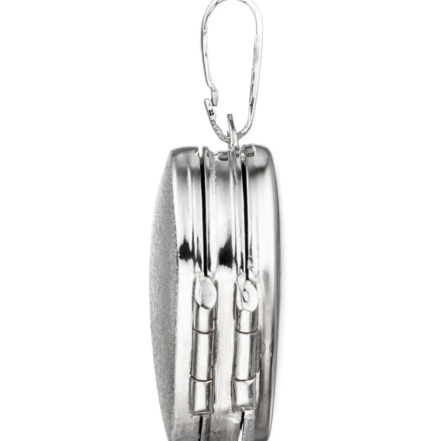 Medaillon Anhänger 17,7x19mm Herz zum Öffnen für 4 Fotos aus 925 Silber schlicht