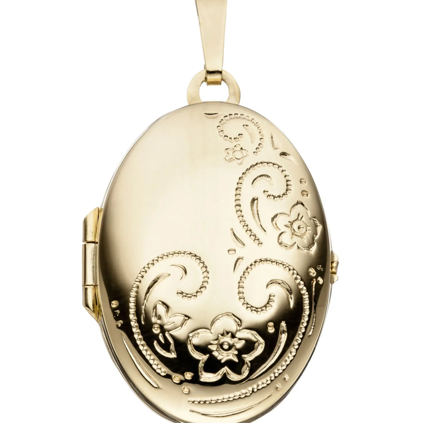 Medaillon Anhänger 21,6x27,3mm zum Öffnen aus 333 Gold Gelbgold Goldmedaillon
