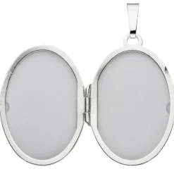 Medaillon Anhänger 21,6x30,9mm zum Öffnen aus 925 Silber oval Halsschmuck