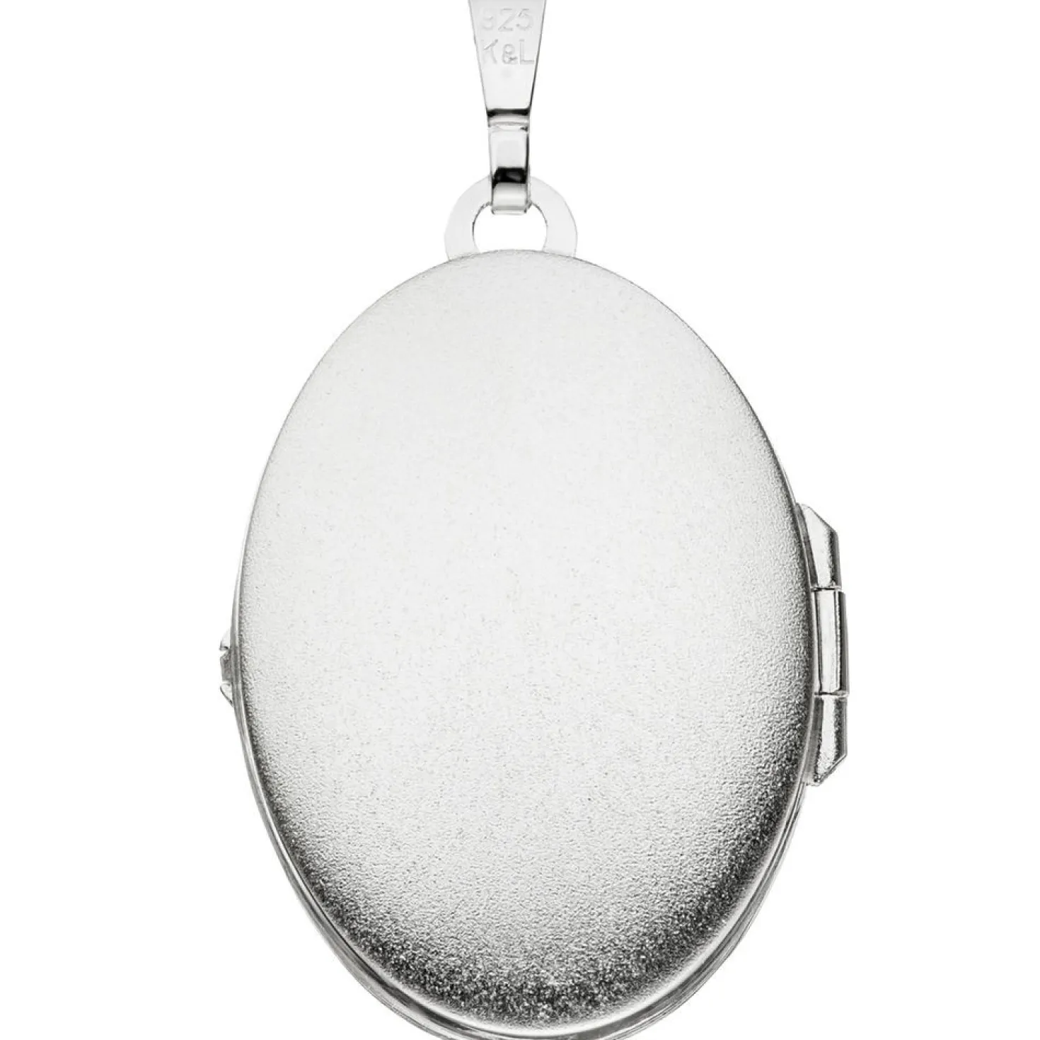 Medaillon Anhänger 21,6x30,9mm zum Öffnen aus 925 Silber oval Halsschmuck