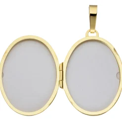 Medaillon Anhänger 24,1x33,8mm zum Öffnen 333 Gelbgold Oberfläche eingraviert