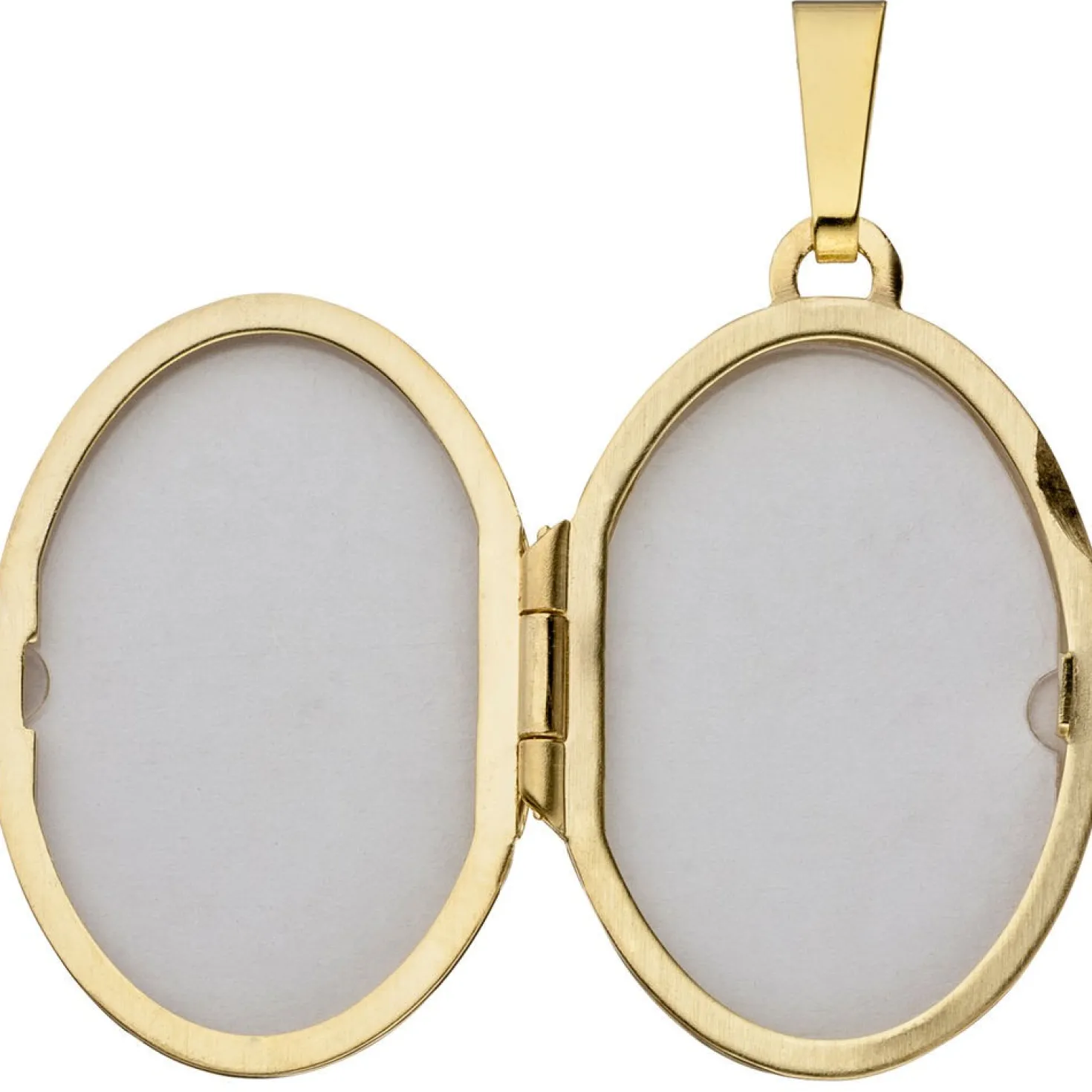 Medaillon Anhänger 17,1x26mm zum Öffnen Gravurplatte Flügel 333 Gelbgold Amulett