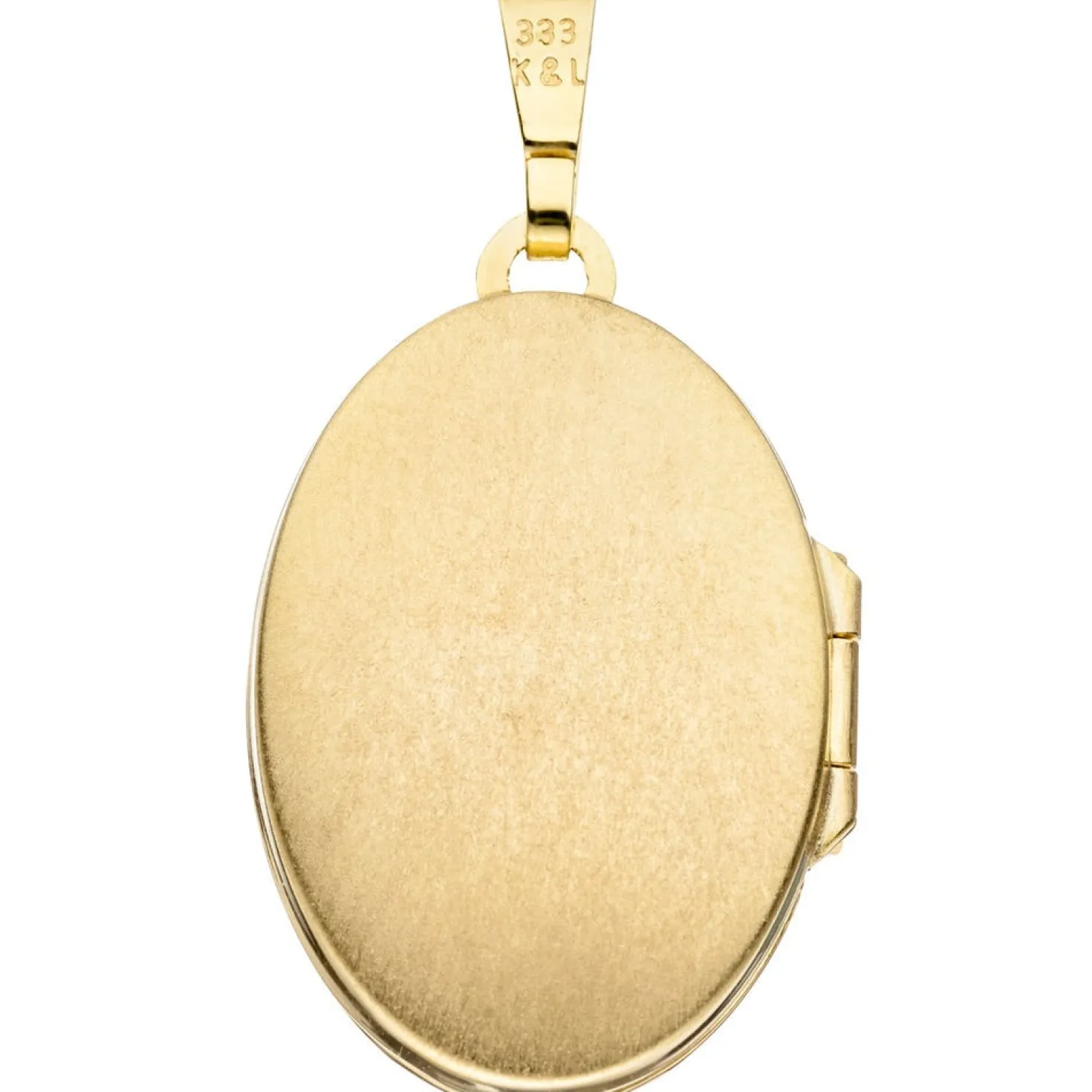 Medaillon Anhänger 17,1x26mm zum Öffnen Gravurplatte Flügel 333 Gelbgold Amulett
