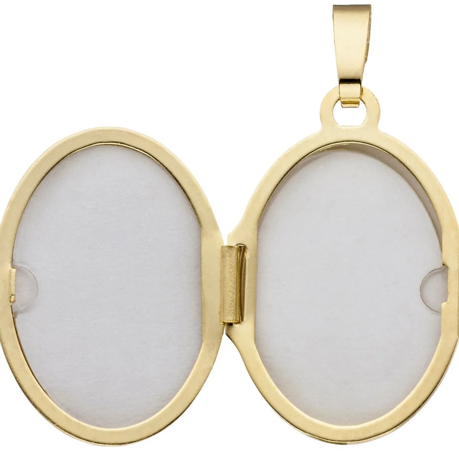 Medaillon Anhänger 14,3x21mm zum Öffnen Gravurplatte Sternchen 585 Gelbgold