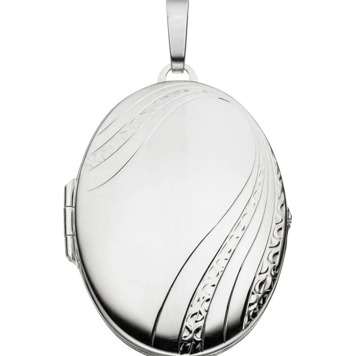 Medaillon Anhänger 27,8x39,8mm zum Öffnen 925 Silber Sterlingsilber oval Unisex