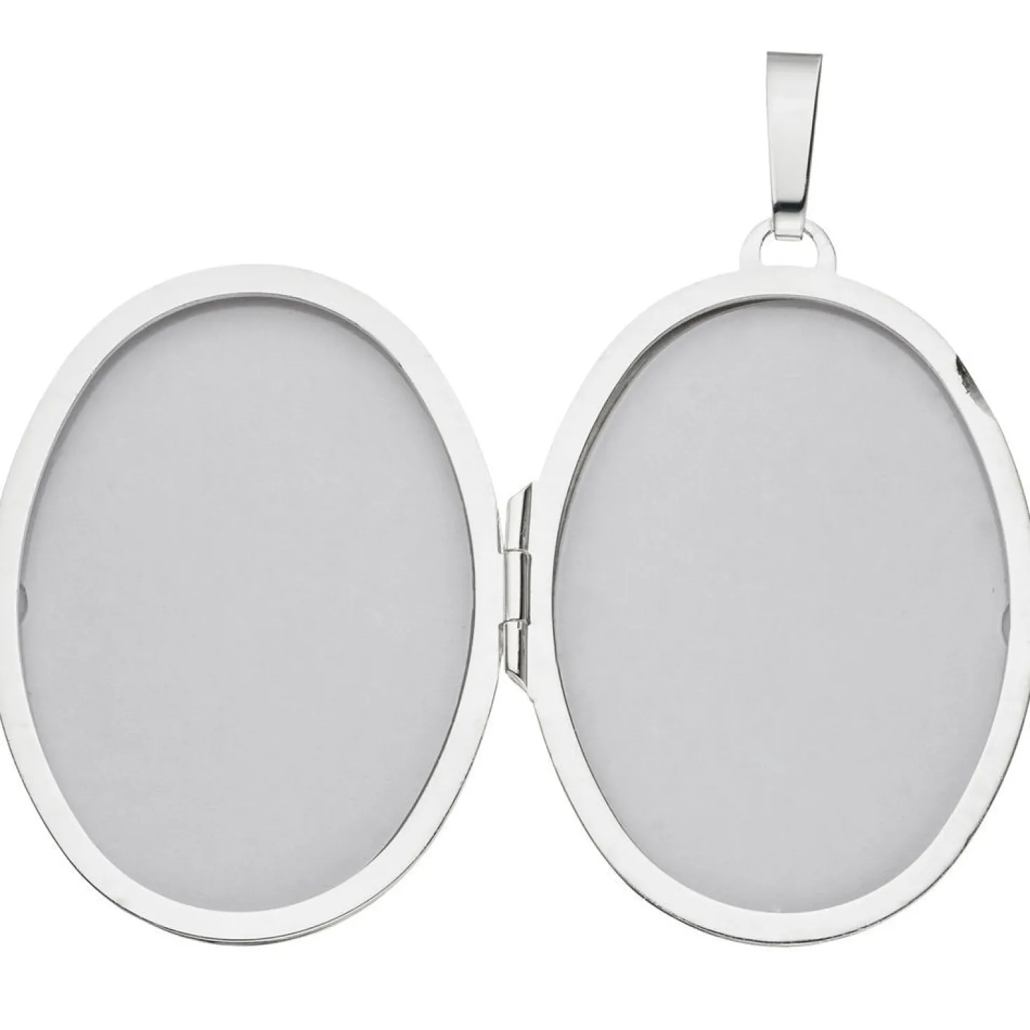 Medaillon Anhänger 27,8x39,8mm zum Öffnen 925 Silber Sterlingsilber oval Unisex