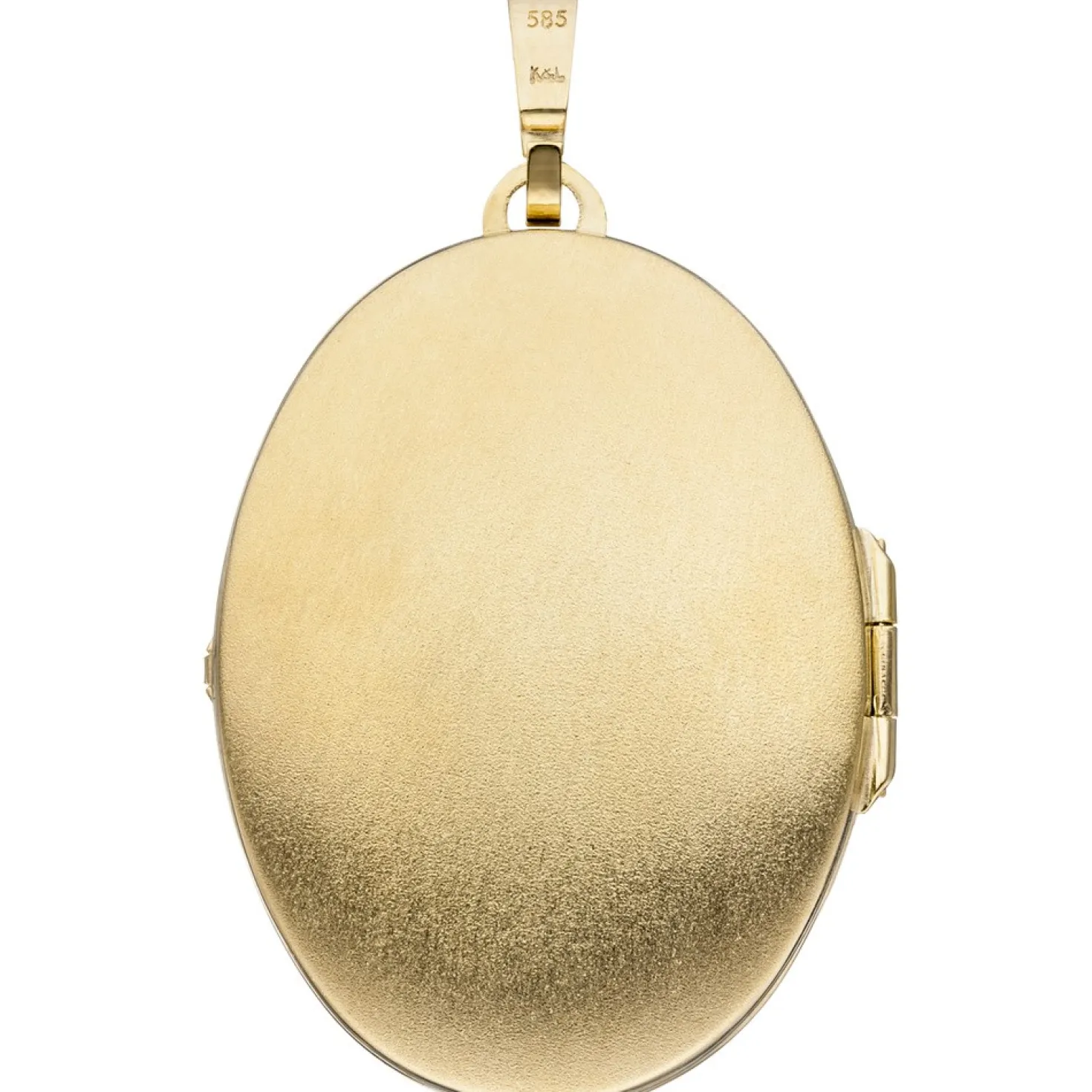 Medaillon Baum Anhänger 29,2x40mm zum Öffnen 2 Fotos 585 Gold Gelbgold oval