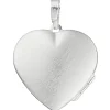 Medaillon 2 Fotos Herz mit Flügel Anhänger 28,8x29,7mm zum Öffnen 925 Silber