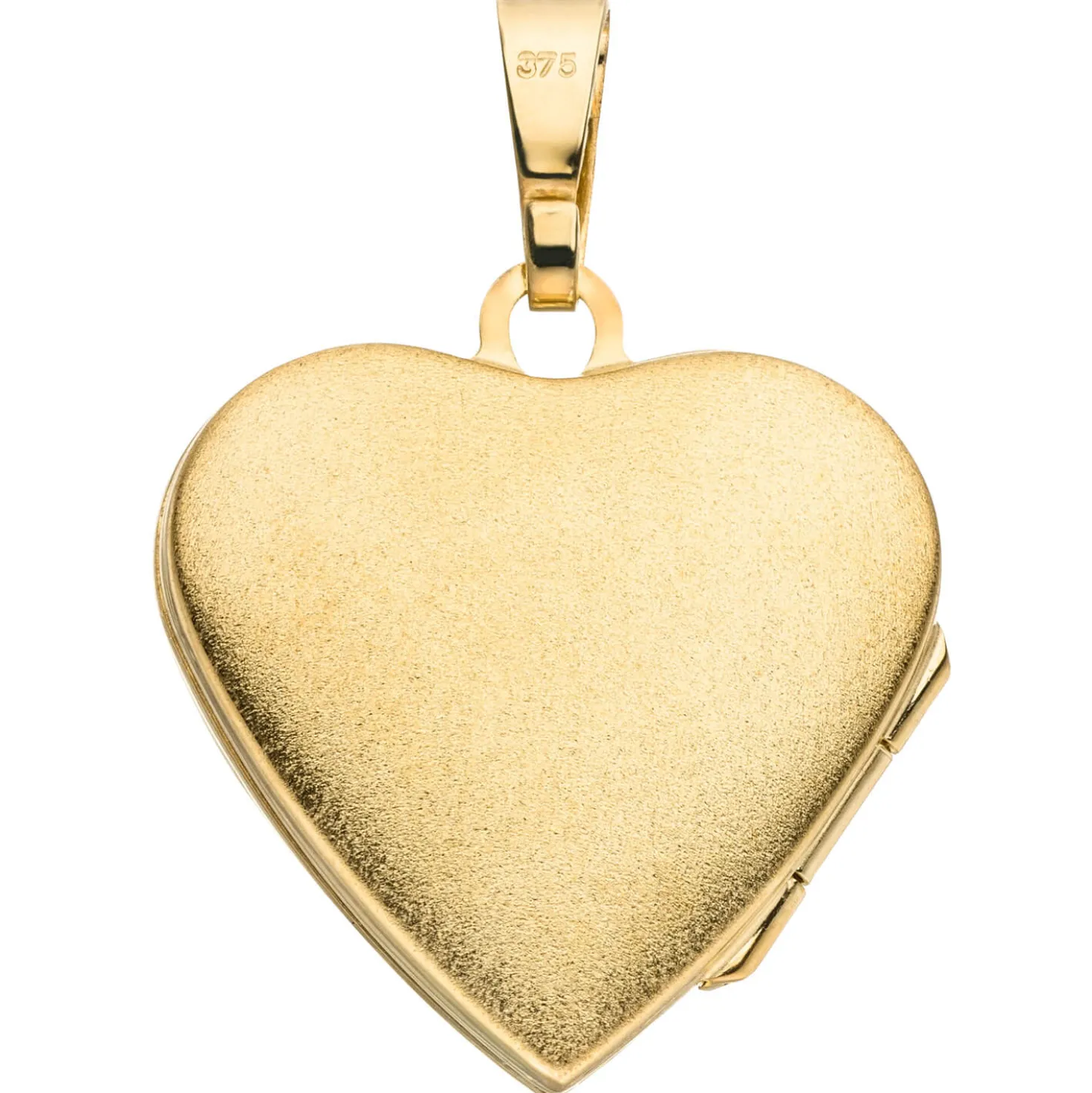 Medaillon Herz & Blumen 375 Gold Gelbgold 19,8x20mm Anhänger zum Öffnen 2 Fotos