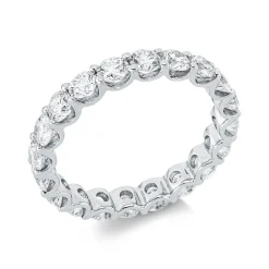Memoire Ring aus 750 Gold Weißgold 20 Brillanten 2,36ct TW-VSI/SI B:3mm