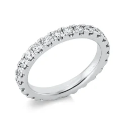 Memoire Ring aus 950 Platin 24 Brillanten 1,43ct TW-SI B:3mm